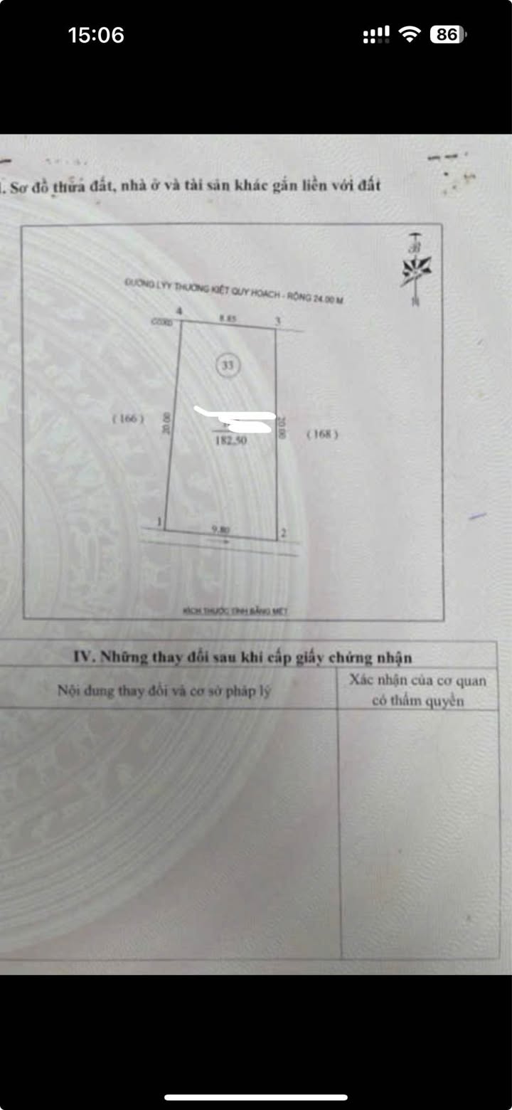 Đất nền mặt đường Lý Thường Kiệt Vinh 182.5m² giá 22 tỷ - Cơ hội đầu tư hấp dẫn!