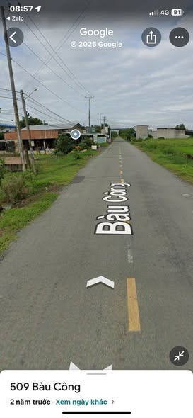 Đất thổ cư Bàu Công Đức Hòa 195m² - Giá tốt cho nhà đầu tư!