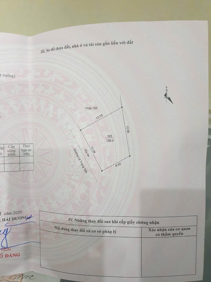 Đất nền mặt đường Lê Trọng Tấn, Tân Bình, 128.3m² - Sổ đỏ chính chủ