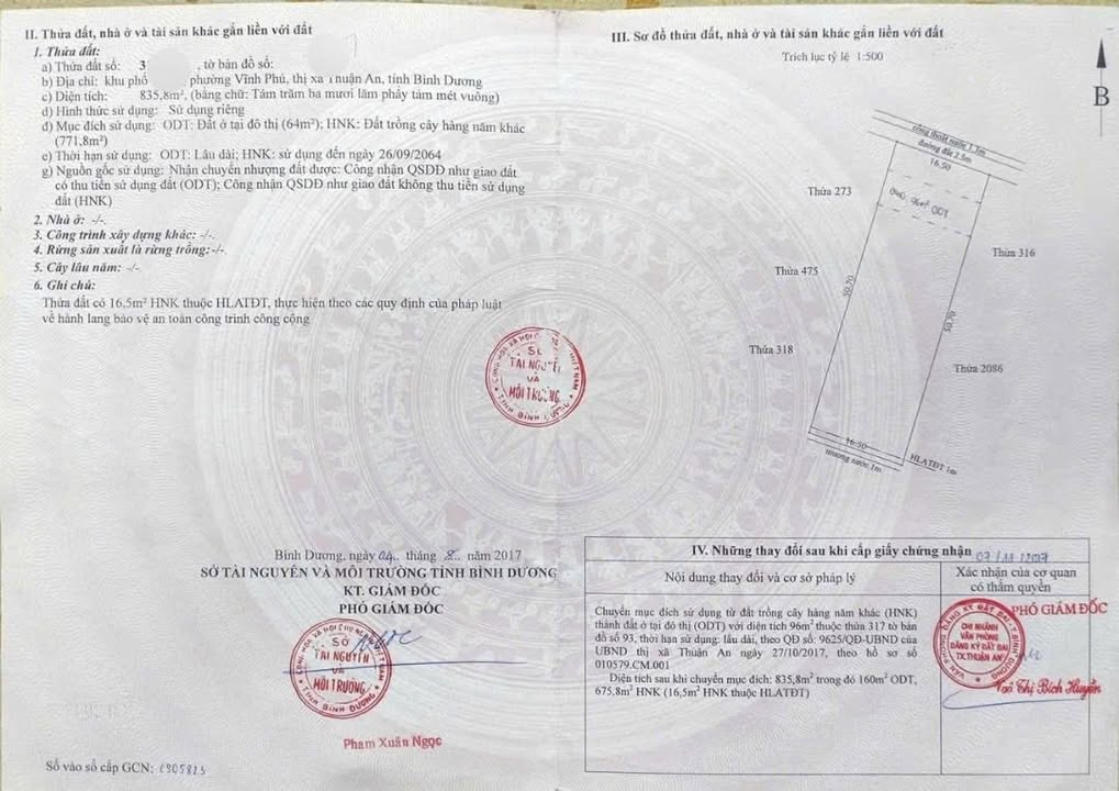 Đất Mặt Tiền Đường Vĩnh Phú 15, Bình Dương 836m² - Giá Thương Lượng Chính Chủ!