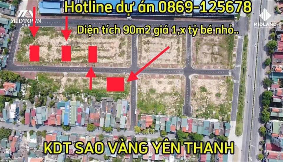 Đất nền khu đô thị Sao Vàng Uông Bí 90m² giá chỉ 1 tỷ - Cơ hội đầu tư tuyệt vời!