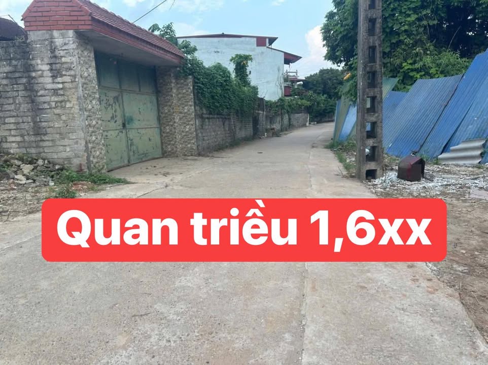 Lô đất Quan Triều 125m² giá 1.6 tỷ - Đường ô tô rộng rãi, tiện ích đầy đủ!