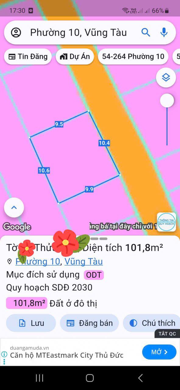 Đất thổ cư mặt tiền hẻm Bùi Thiện Ngộ 92m² giá 5.87 tỷ - Pháp lý rõ ràng, xây dựng tự do!