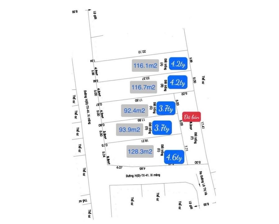 Đất thổ cư Tân Xuân 1 Hóc Môn - 6 lô giá từ 3.7 tỷ, sổ hồng riêng!