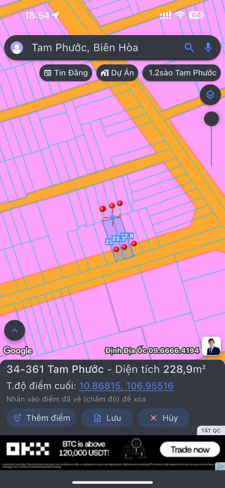 Đất thổ cư Tam Phước 82m² giá chỉ 1.5 tỷ - Sổ hồng chính chủ sẵn sàng giao dịch!