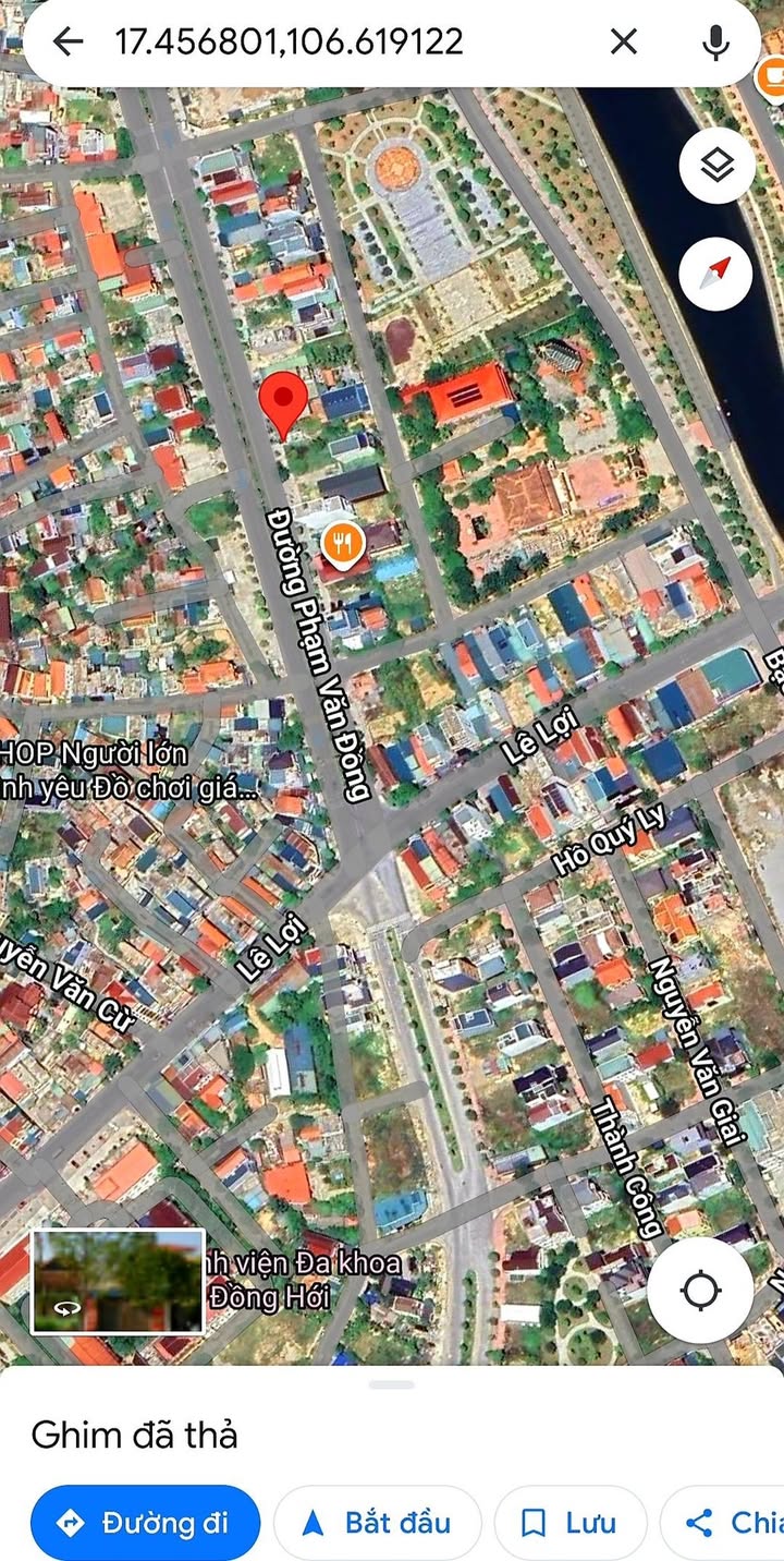 FrontHouse Mặt tiền Phạm Văn Đồng 170.8m² giá 10 tỷ - Hàng hiếm giá rẻ trung tâm Đồng Hới!