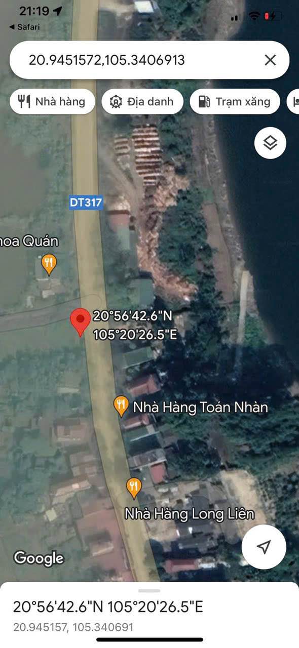 Đất đấu giá 5m mặt tiền tỉnh lộ 317, 180m² chỉ 1 tỷ - Hướng view sông Nguyên!