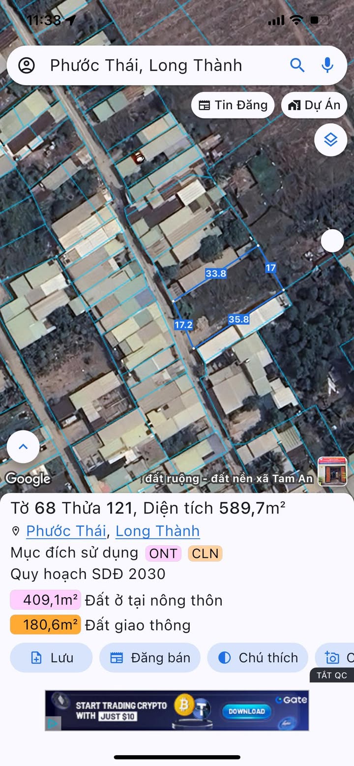 Đất thổ cư 80m² tại xã Phước Thái - Giá chỉ 4 tỷ - Cơ hội đầu tư lý tưởng!