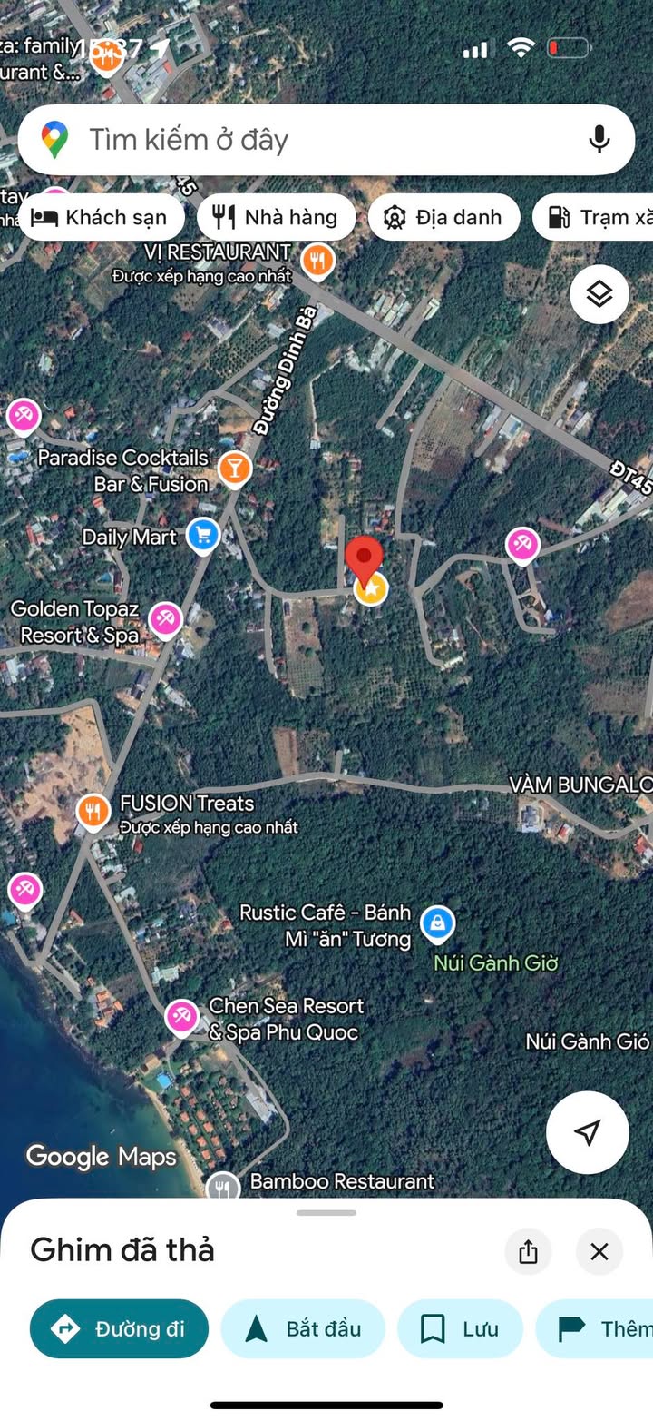 Đất thổ cư 135m² đường Ông Lang Phú Quốc giá chỉ 7.5 tỷ - Đầu tư sinh lời ngay!