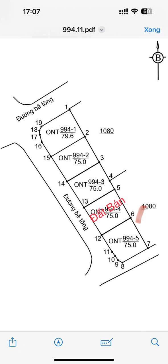 Đất Diên Điền 75m² giá 930 triệu - Đường ô tô thông thoáng, dân cư đông đúc!