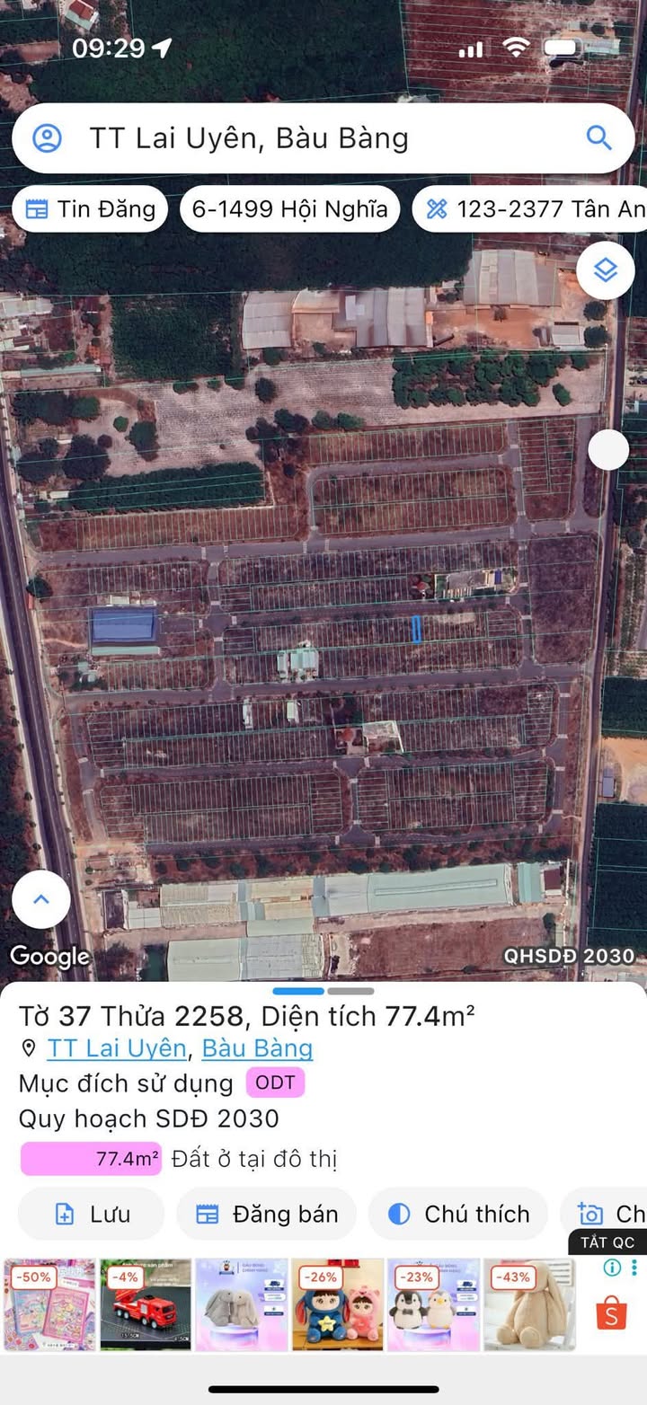 Đất nền Bàu Bàng 77m² giá 750 triệu - Vị trí đắc địa mặt tiền Quốc lộ 13!