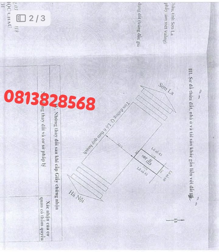 Đất nền mặt đường QL6, phường Mộc Châu, 122m² - Đầu tư sinh lời ngay!