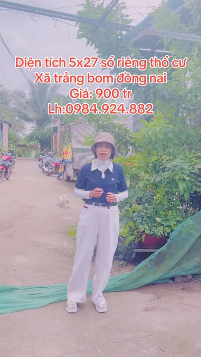 Đất thổ cư Trảng Bom 135m² giá 900 triệu - Sổ riêng chính chủ, thuận tiện xây dựng