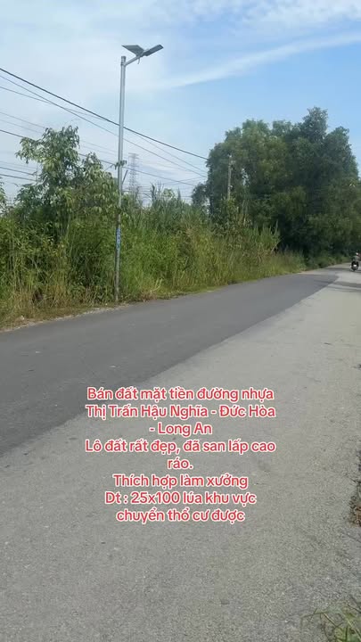 Đất nền Hậu Nghĩa, Đức Hòa, Long An 2500m² - Phù hợp xây dựng xưởng, nhà vườn!