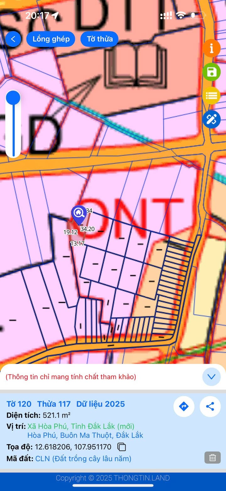 Đất nền Hòa Phú, Buôn Ma Thuột 521m² chỉ 435 triệu - Sổ hồng chính chủ!