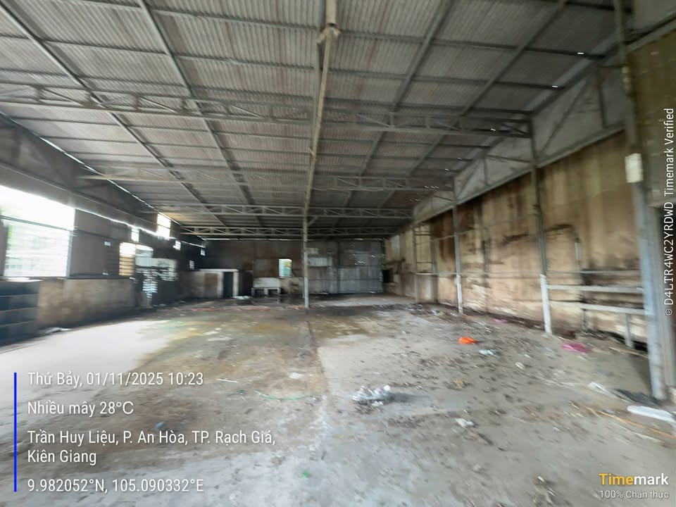 Kho cho thuê mặt tiền Trần Huy Liệu, Rạch Giá 375m² - Giá chỉ 12 triệu/tháng!