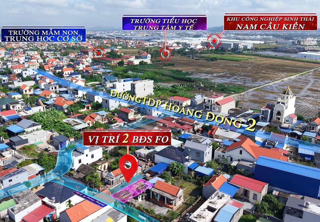 Đất nền Thiên Hương, Thủy Nguyên 50m² giá 900 triệu - Vị trí vàng tiềm năng!