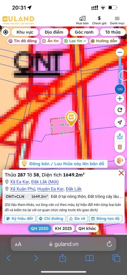 Đất nền mặt tiền Tỉnh lộ 19, xã Xuân Phú, 1500m² giá 6.96 tỷ - Đầu tư sinh lời ngay!