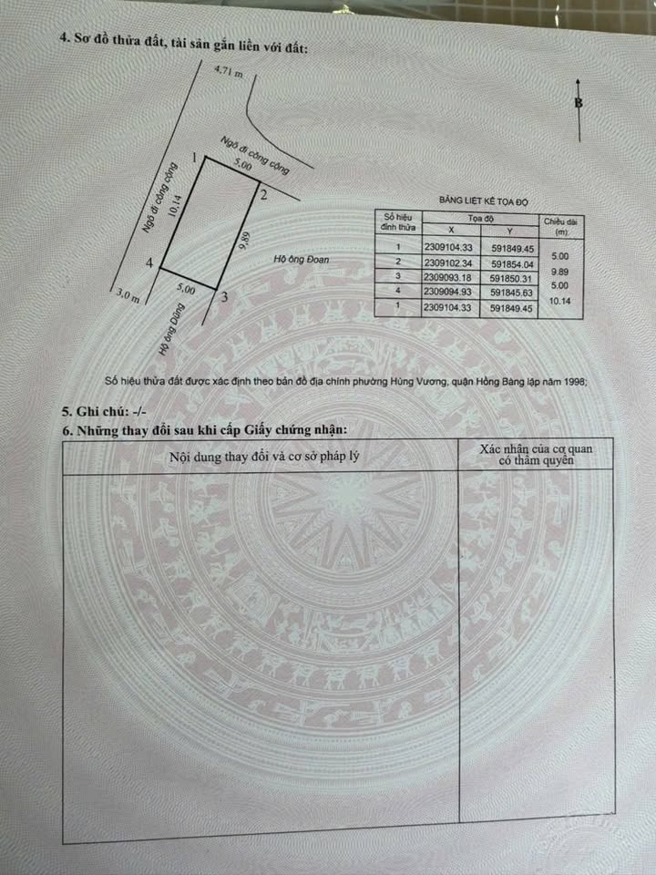 Đất lô góc chợ Cam Lô, Hùng Vương, Hồng Bàng 50m² giá chỉ 2.33 tỷ - Đầu tư sinh lời ngay!