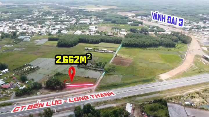 Đất nền Vĩnh Thanh, Nhơn Trạch 2662m² giá 9.3 tỷ - Cơ hội đầu tư tuyệt vời!