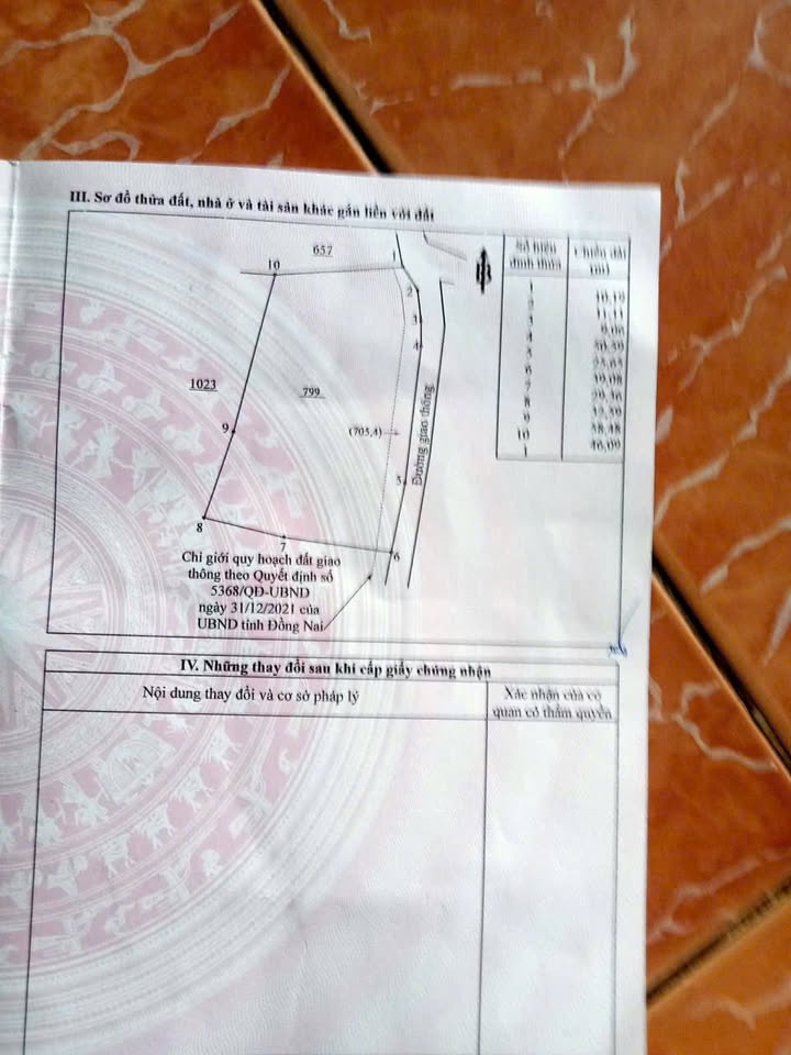 Đất 6 sào Tân An, Vĩnh Cửu 2.16ha giá 2.7 tỷ - Đầu tư sinh lời ngay!