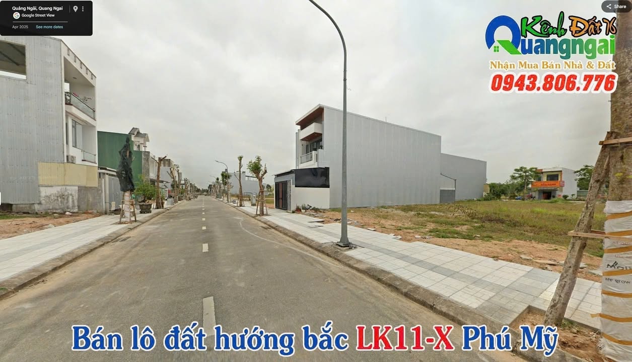 Đất nền LK11-X Khu đô thị Phú Mỹ Đà Nẵng 125m² giá 1 tỷ - Đầu tư sinh lời ngay!
