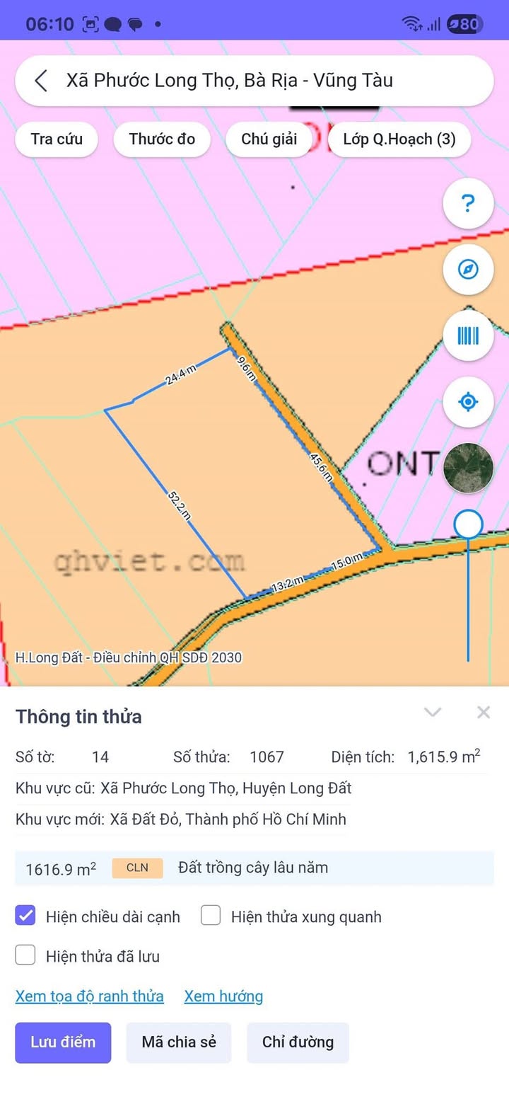 Đất nền Phước Long Thọ, Đất Đỏ 6480m² giá 1.85 tỷ - Đầu tư sinh lời ngay!