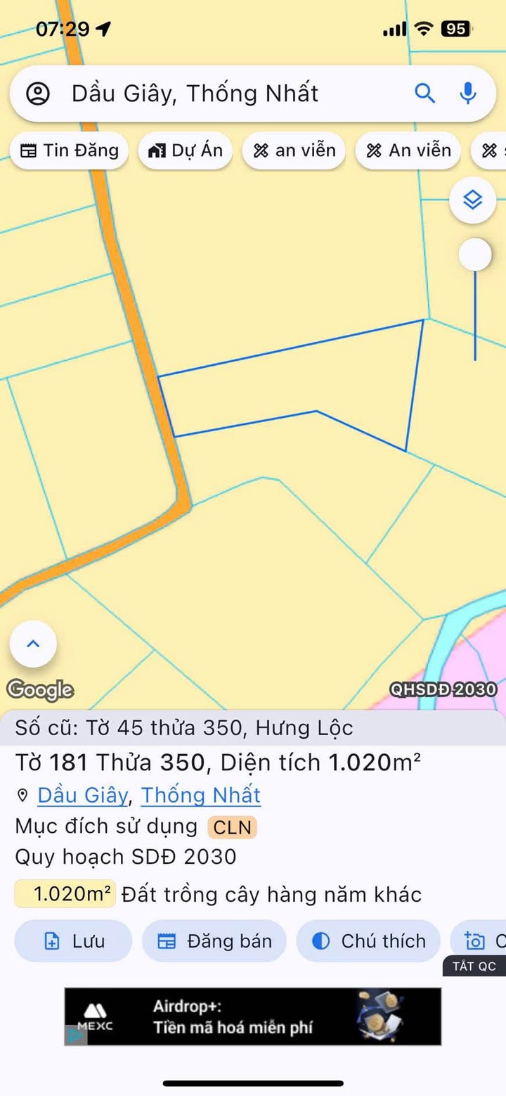 Đất Nền Chính Chủ Hưng Lộc 1000m² Giá 800 Triệu - Đầu Tư Tiềm Năng!