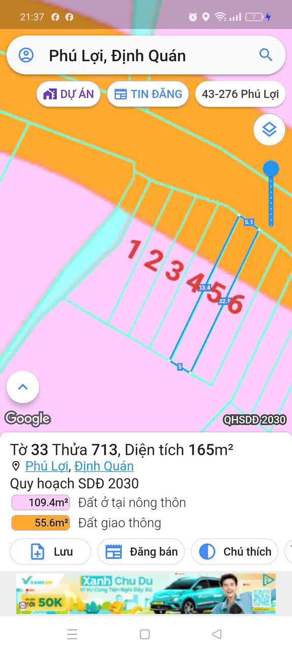 Đất nền mặt tiền đường Phú Lợi, xã Phú Hòa, 163m² chỉ 1.05 tỷ - Sổ hồng riêng!