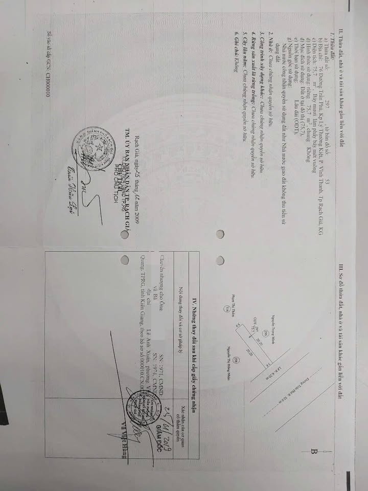 Nhà mặt tiền đường Trần Phú, P. Vĩnh Thanh, Rạch Giá, 75.7m² - Giá chỉ 7 tỷ thương lượng!