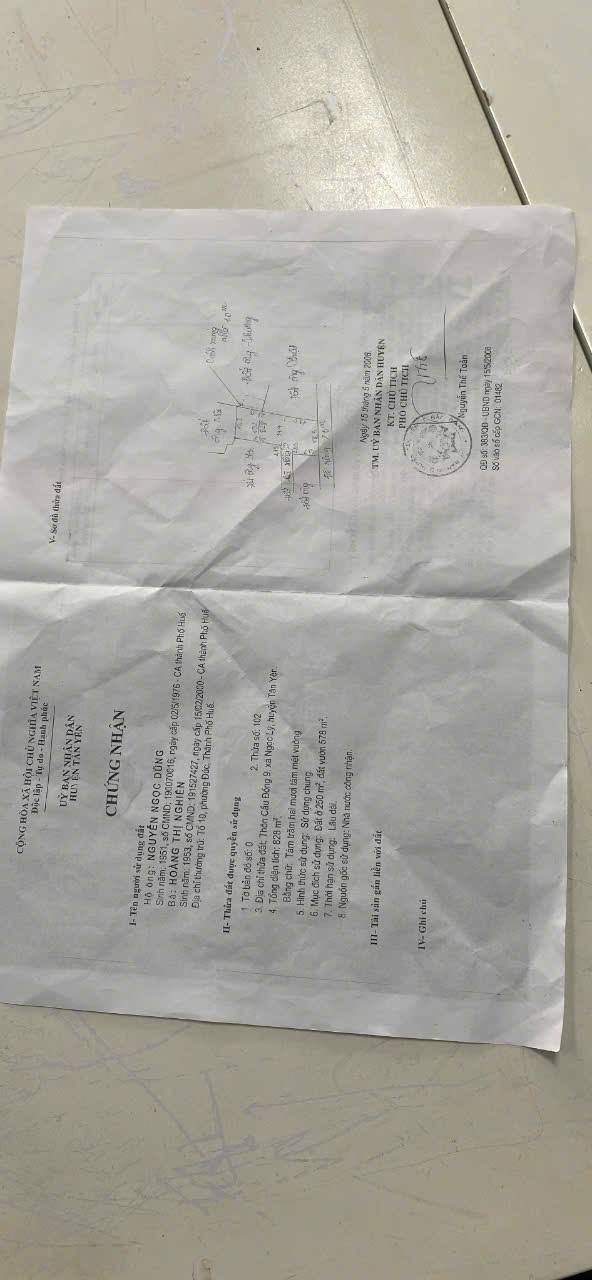 Đất nền Cầu Đồng 9, Ngọc Lý, 828m² - Mặt tiền rộng 18m, giá thỏa thuận