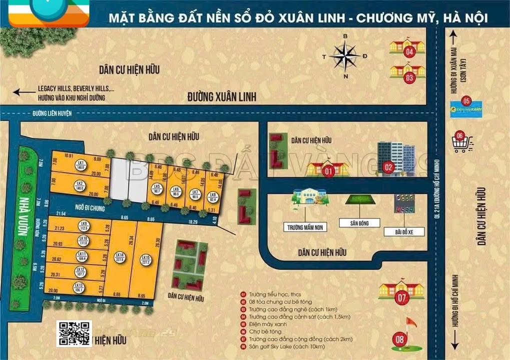 Đất nền Thủy Xuân Tiên 227.5m² giá thỏa thuận - Sổ đỏ chính chủ, khu dân trí cao!