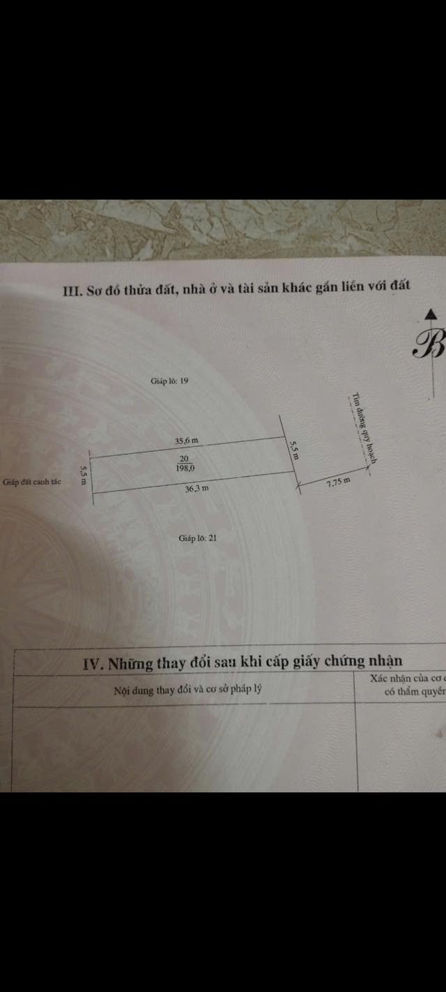 Đất nền Ngọc Liên, Ngọc Lặc 198m² - Đầu tư lý tưởng ngay trung tâm!