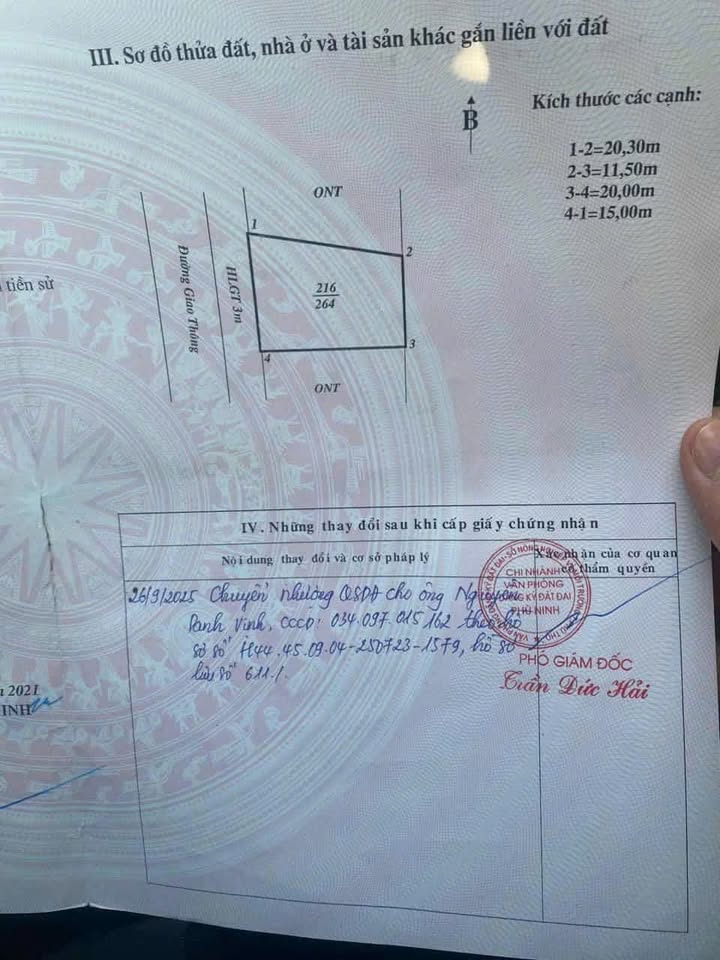 Đất nền Phù Ninh 264m² giá 2 tỷ - Cơ hội đầu tư sinh lời cao!