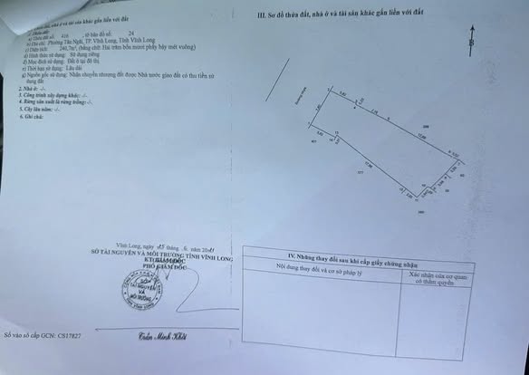 Đất nền thổ cư mặt tiền đường số 2, phường Tân Ngãi, Vĩnh Long 240,7m² - Đầu tư sinh lời ngay!