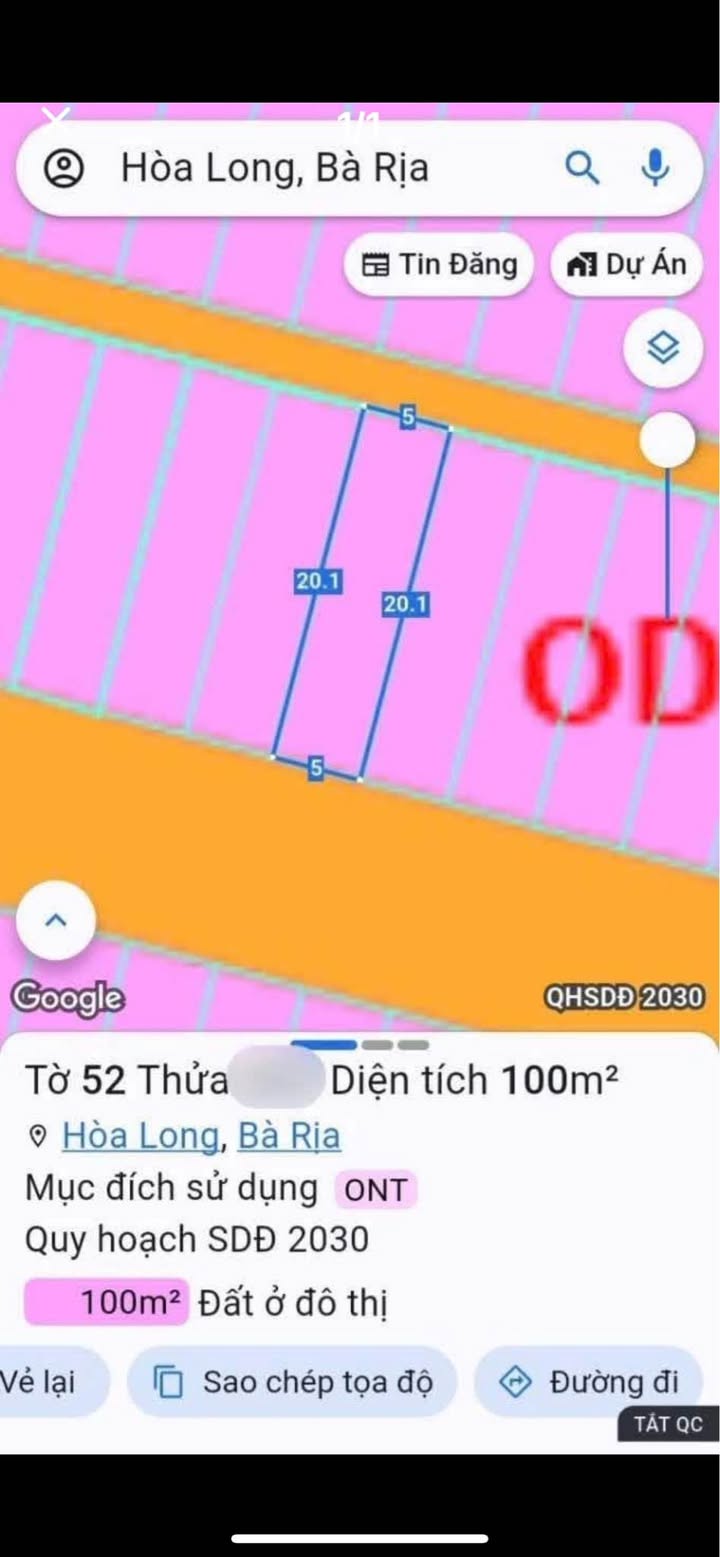 Đất nền Dự án Lan Anh 2 - Phường Tam Long, 100m² chỉ 1 tỷ - Pháp lý rõ ràng!