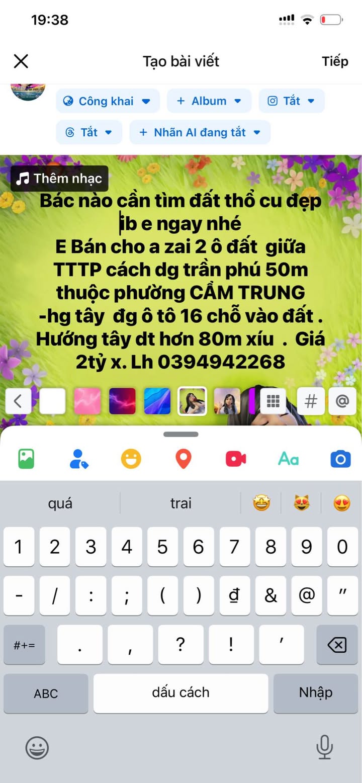Đất thổ cư Cẩm Trung 80m² giá 2 tỷ - Đầu tư sinh lời ngay!