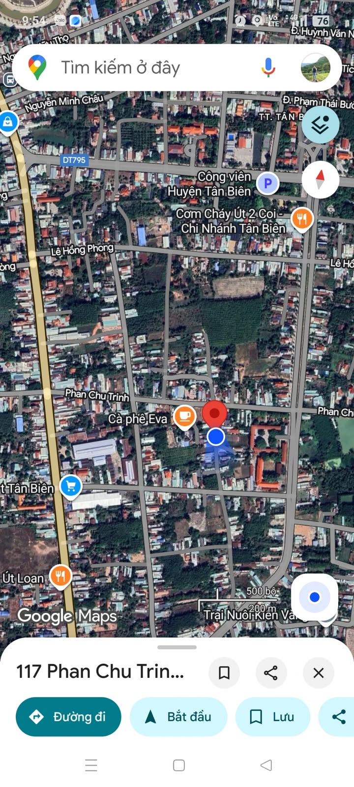 Đất thổ cư Khu phố 3 Tân Biên 387m² giá 1.395 tỷ - Tiềm năng cho thuê cao