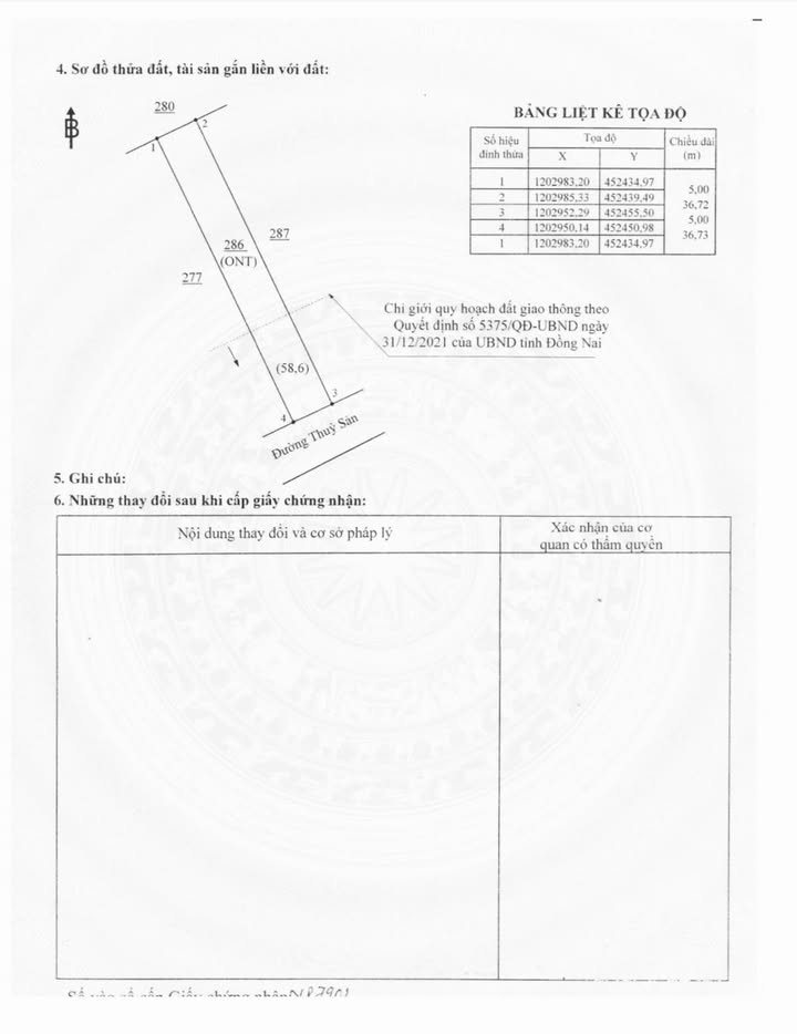 Đất thổ cư Xuân Định, Xuân Lộc 183.6m² giá chỉ 734 triệu - Pháp lý rõ ràng!