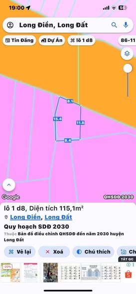 Biệt thự mặt tiền Đường Số 8, Long Điền 80m² giá 2.55 tỷ - Đầu tư lý tưởng!