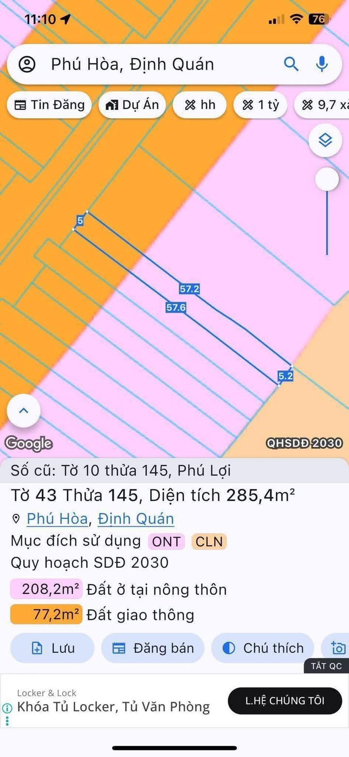Đất mặt tiền Quốc lộ 20, Xuân Lộc, 285m² giá 3 tỷ - Tiềm năng kinh doanh lớn!