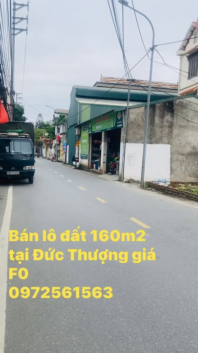 Đất kinh doanh mặt tiền đường Liên xã Đức Thượng 160m² - Giá tốt thương lượng