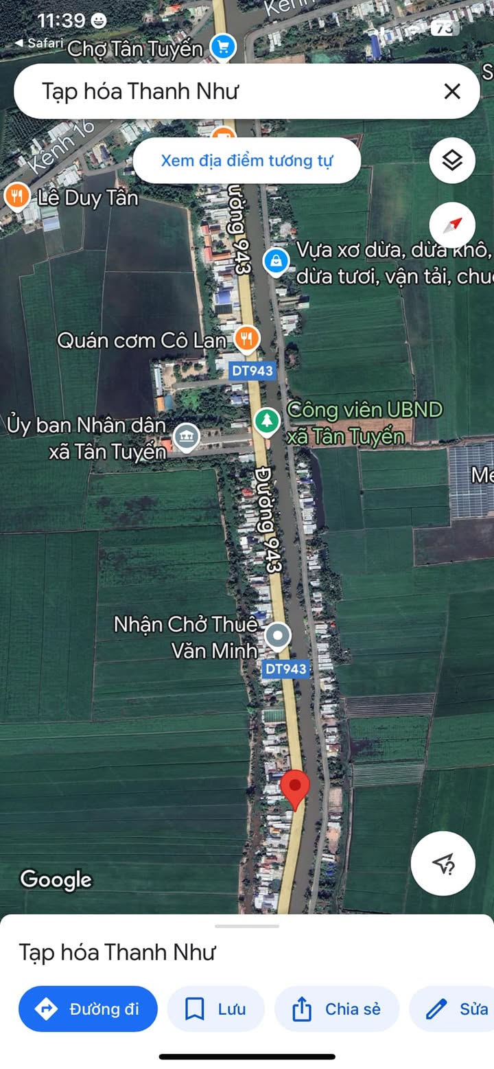 Đất nền xã Tân Tuyến, huyện Tri Tôn 470m² giá 1.8 tỷ - Cơ hội đầu tư vàng!