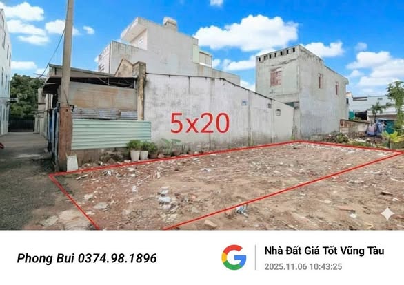 Đất nền hẻm ô tô 100m² đường 2/9, Vũng Tàu - Giá 4.3 tỷ, sổ đỏ chính chủ!