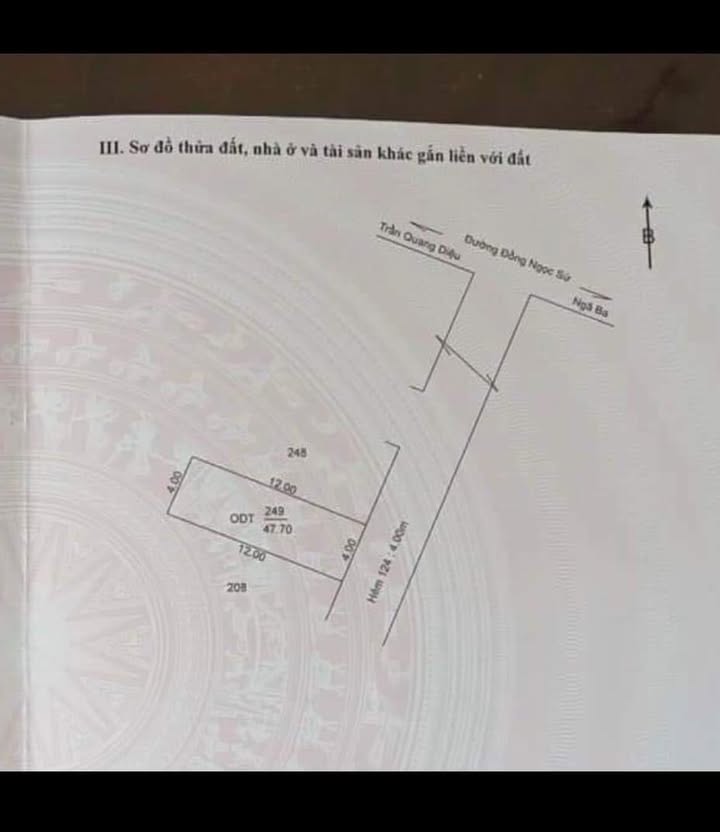 Đất nền hẻm 68 Đồng Ngọc Sứ 47.7m² giá 1.89 tỷ - Sổ đỏ chính chủ