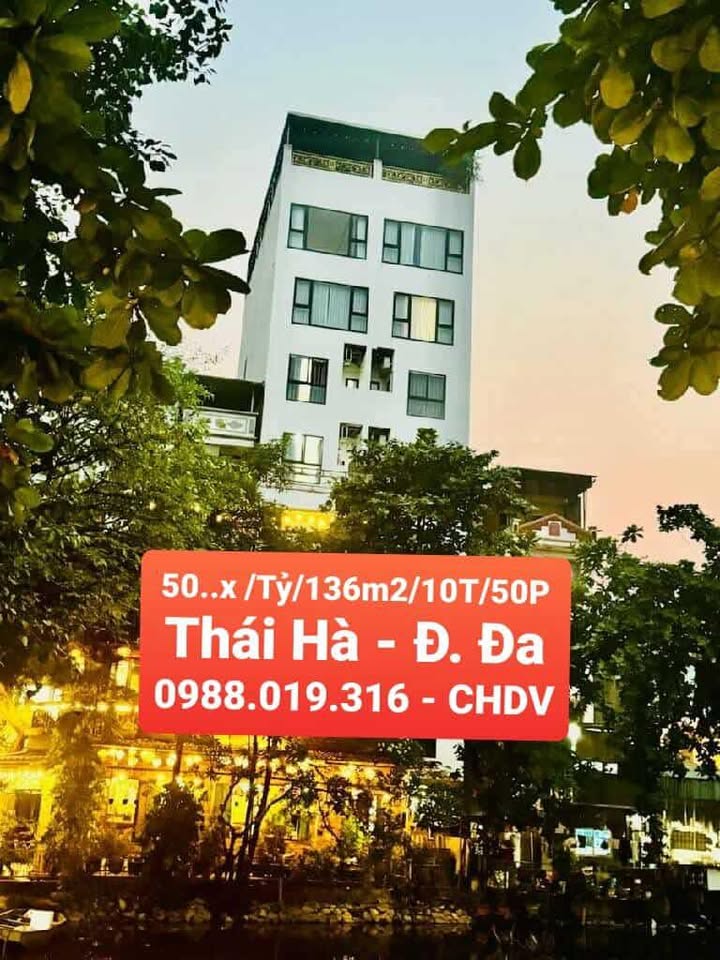 Căn hộ chung cư mini 50 phòng Thái Hà 136m² giá 50 tỷ - Dòng tiền 300 triệu/tháng
