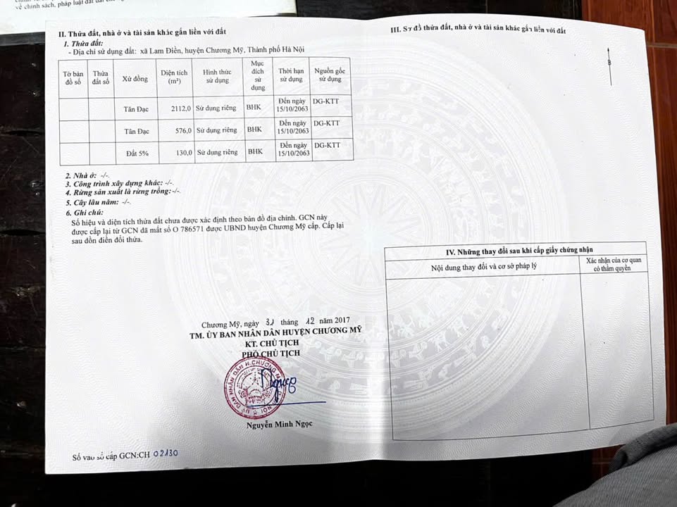 Đất nền xã Lam Điền, Chương Mỹ 3000m² - Sổ đỏ chính chủ, giá thỏa thuận!