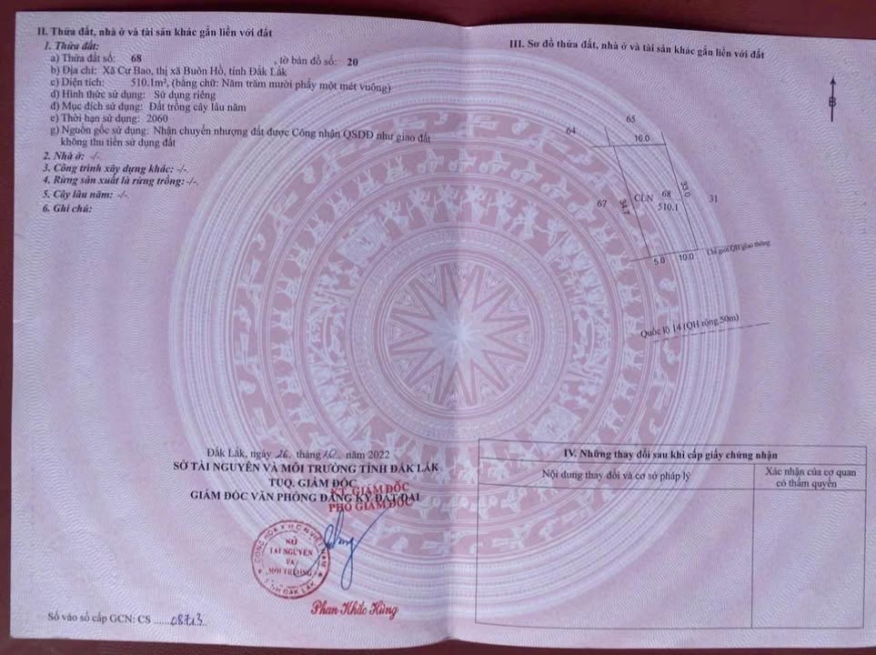 Đất nền Cư Bao Buôn Hồ 495m² giá 495 triệu - Cơ hội đầu tư tuyệt vời!