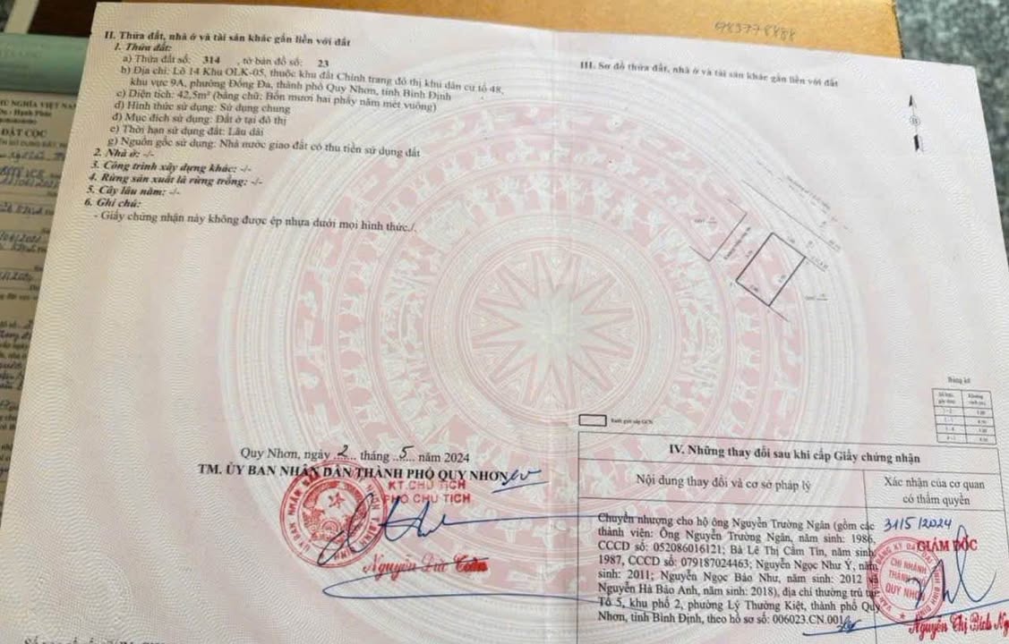 Đất lô góc đường số 2, khu Hà Thanh 2, Quy Nhơn 42m² giá 2.89 tỷ - Tiềm năng kinh doanh lớn!