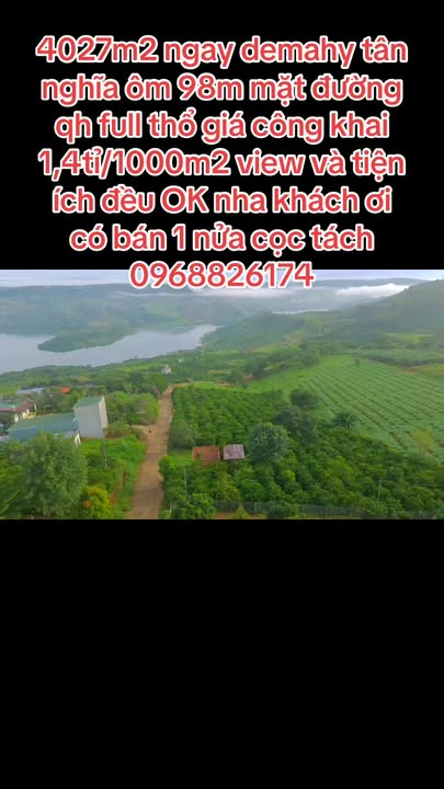 Đất nền Tân Nghĩa Di Linh 4027m² giá 5.6 tỷ - Tiềm năng nghỉ dưỡng tuyệt vời!